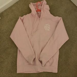 Antisocialsocial club hoodie pink Size S